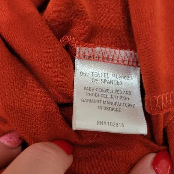 Garnet Hill Rust Dress with Black Trim - Picture 16 of 16